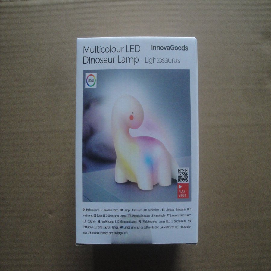 Dinosaur multifarvet LED-lampe Lightosaurus InnovaGoods #6