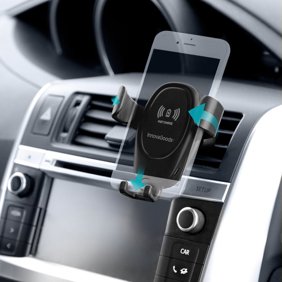 Mobilholder med trdls oplader til bilen Wolder InnovaGoods #9