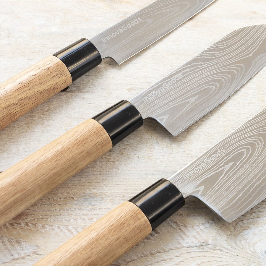 St med knive med professionel bretaske DamasQ InnovaGoods #2