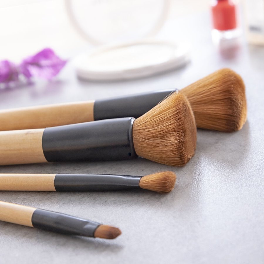 St med makeup brster i tr med bretaske Miset InnovaGoods 5 enheder #5