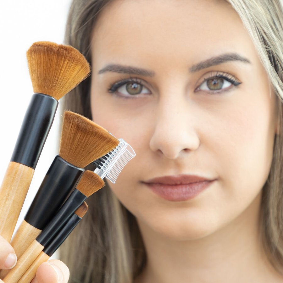 St med makeup brster i tr med bretaske Miset InnovaGoods 5 enheder #6