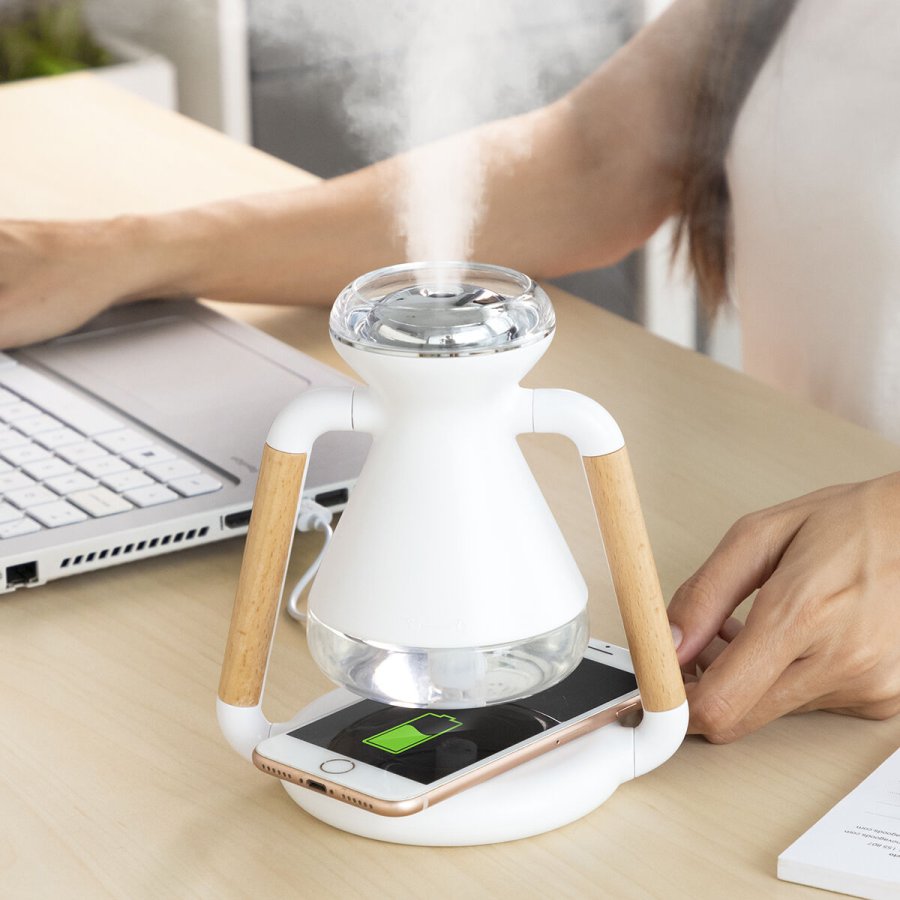 3-i-1 befugtningsapparat med aroma samt trdls oplader Misvolt InnovaGoods #1