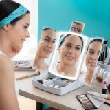 3-i-1 sammenklappeligt LED-spejl med makeup-organiser Panomir InnovaGoods #1