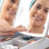 3-i-1 sammenklappeligt LED-spejl med makeup-organiser Panomir InnovaGoods #4
