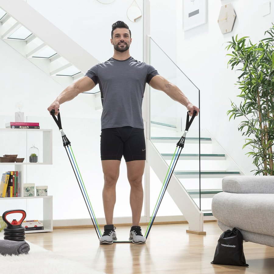 St med modstandsbnd med tilbehr og trningsvejledning Tribainer InnovaGoods 3 enheder #4