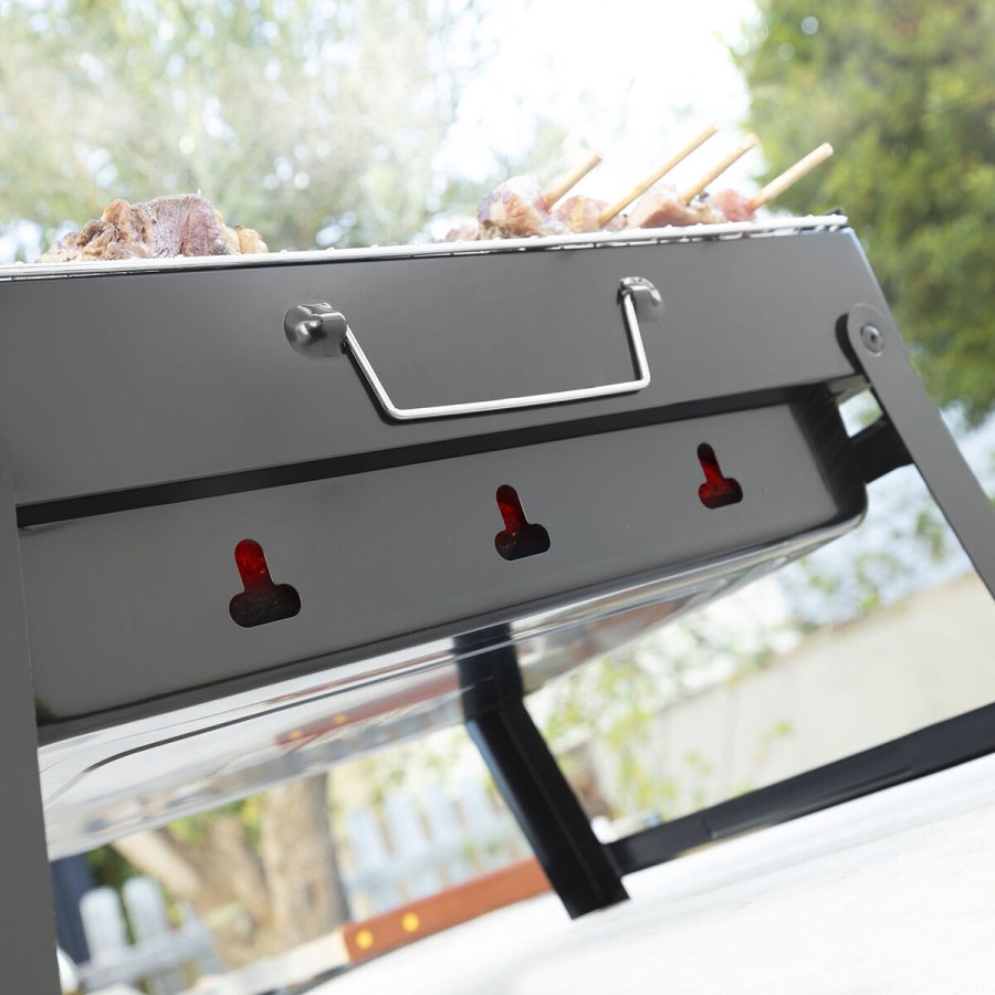 Fleksibel brbar grill til brug med trkul BearBQ InnovaGoods #9
