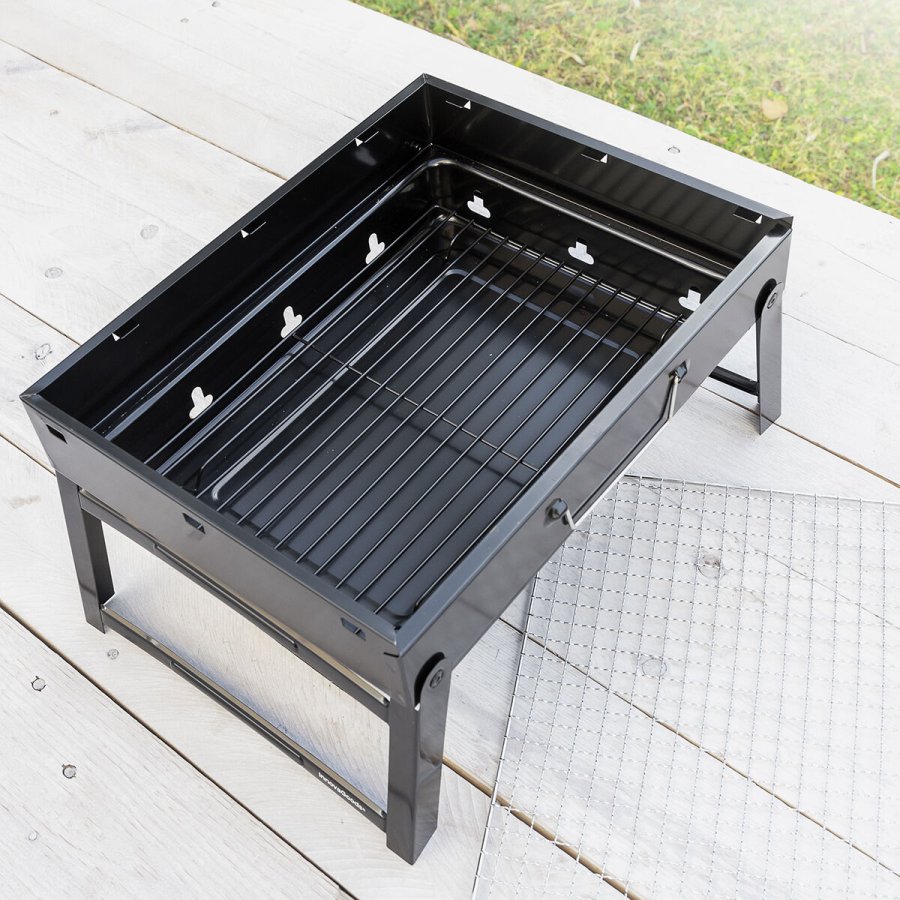 Fleksibel brbar grill til brug med trkul BearBQ InnovaGoods #25