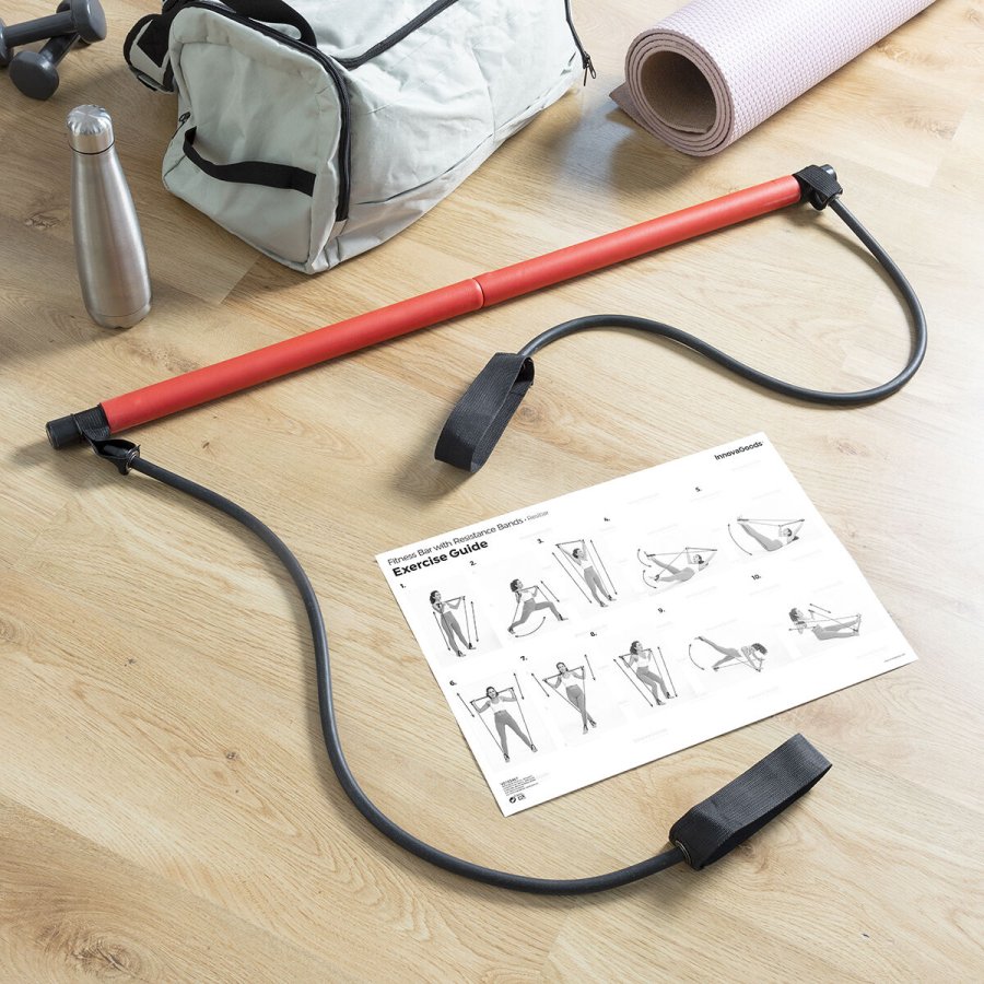 Fitness Bar med Resistance Bands og Motion Guide Resibar InnovaGoods #3