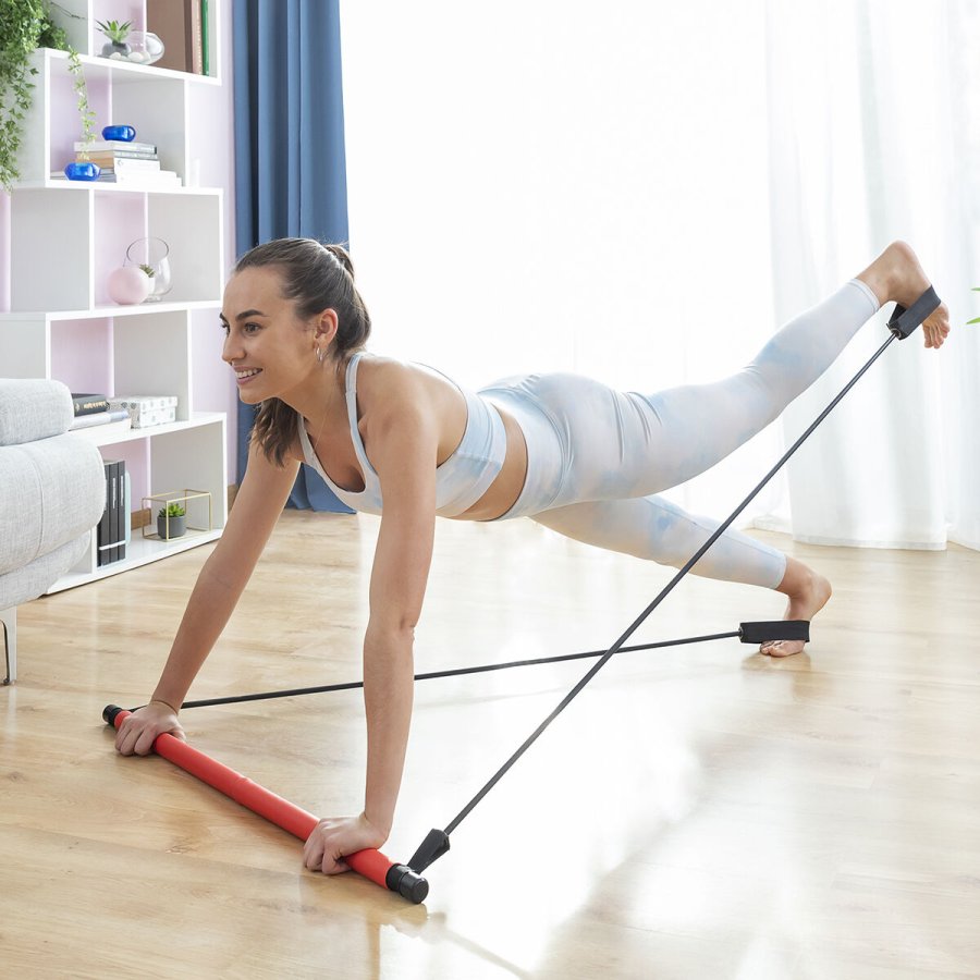 Fitness Bar med Resistance Bands og Motion Guide Resibar InnovaGoods #4