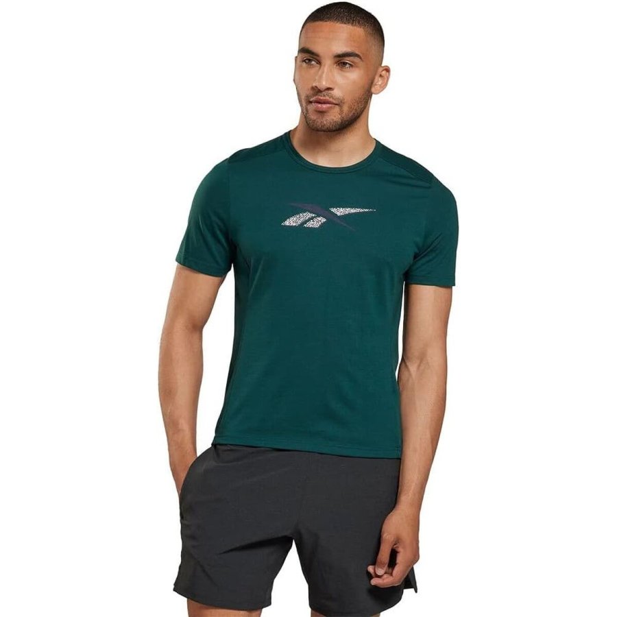 Kort�rmet T-shirt til Kvinder Reebok GR Athlete Gr�n (L) #1