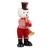 Dekorativ figur Bjrn Trompet Multifarvet #1