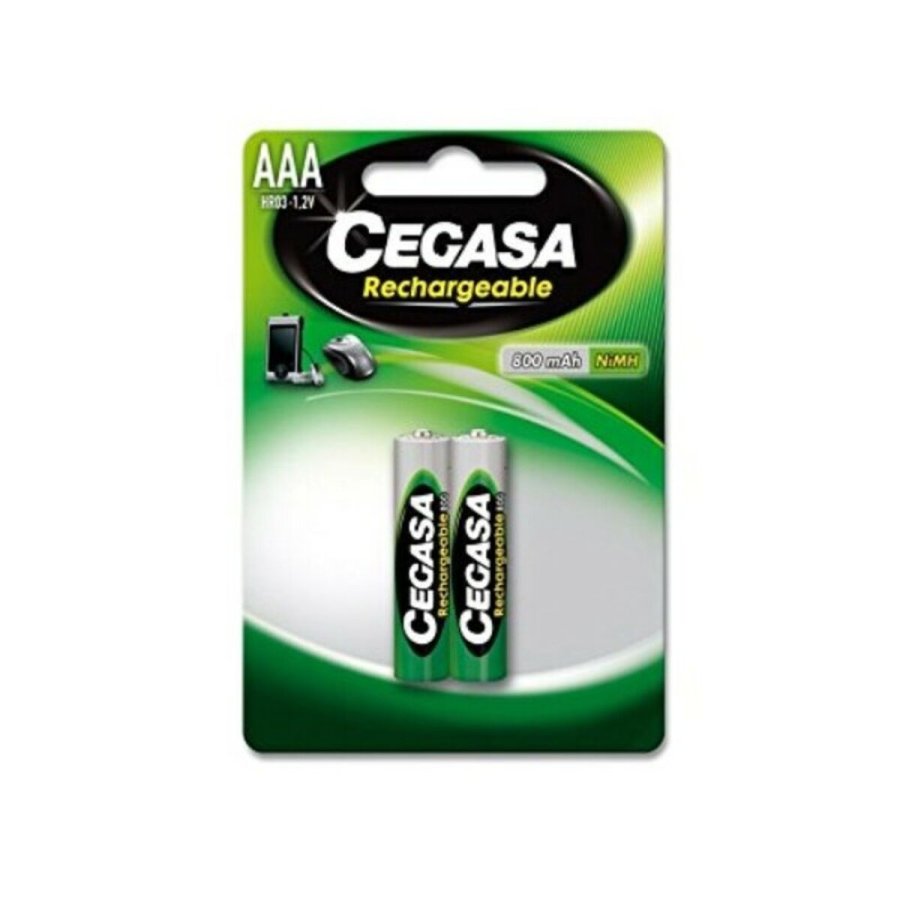Genopladelige batterier Cegasa HR3 800 mAh 800 mAh (2 uds) #2