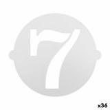 Kage skabelon Algon 25 cm Tal 7 (36 Enheder) #1