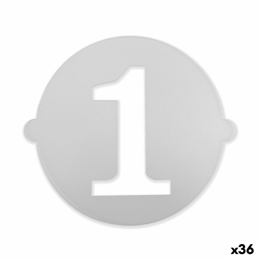 Kage skabelon Algon 25 cm Tal 1 (36 Enheder) #1