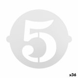 Kage skabelon Algon 25 cm Tal 5 (36 Enheder) #1
