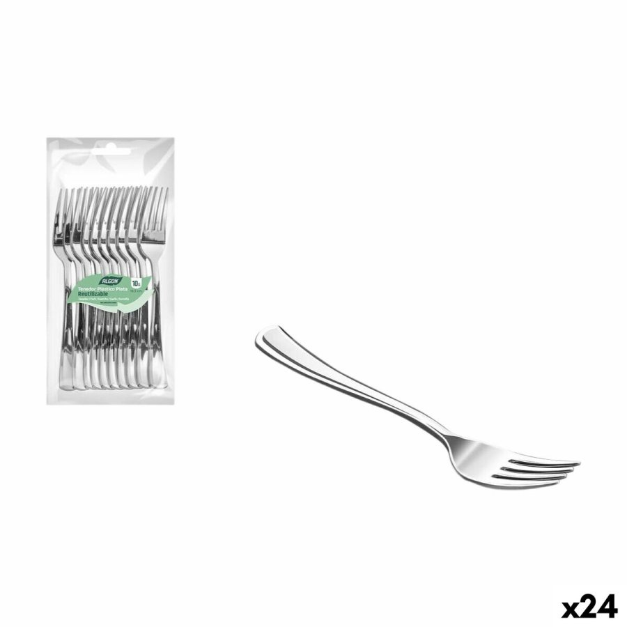 St med Gafler Algon 18,5 cm 10 Dele (24 enheder) #1