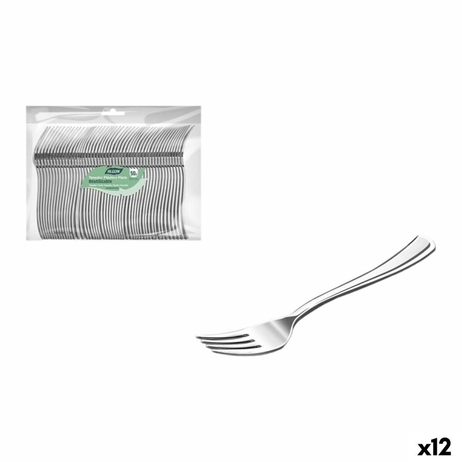 St med Gafler Algon 18,5 cm 50 Dele (12 enheder) #1