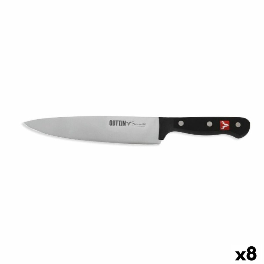 Kkkenkniv Quttin SYBARITE Sort Slvfarvet 20 cm (8 enheder) #1