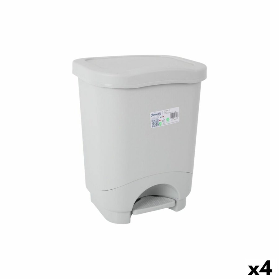 Affaldsspand med pedal Tontarelli Idea Gr 18 L (4 enheder) #1