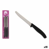 Knivst Quttin Sort Slvfarvet Rustfrit stl 11 cm 4 Dele (18 enheder) #1