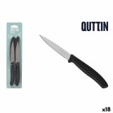 Skrlknivsst Quttin Basic Sort Slvfarvet Rustfrit stl 9 cm 4 Dele (18 enheder) #4