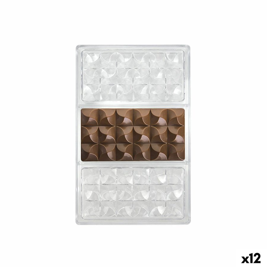 Bageform til bagvrk Quttin CHOCOLATE 27,5 x 17,5 x 2,5 cm (12 enheder) #1