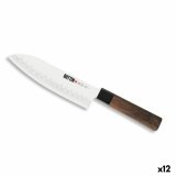 Kkkenkniv Quttin SANTOKU Takamura Brun Slvfarvet 17 cm (12 enheder) #1