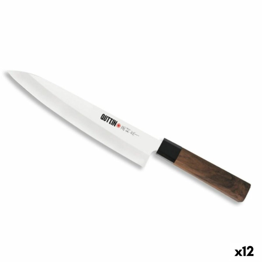 Kkkenkniv Quttin GYUTOU Takamura Brun Slvfarvet 20 cm (12 enheder) #1