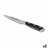 Kkkenkniv Quttin Damaskus Sort Slvfarvet 12 cm (2 enheder) #1