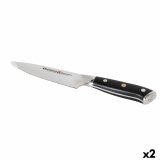Kkkenkniv Quttin DAMASKUS Sort Slvfarvet 15 cm (2 enheder) #1