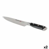 Kkkenkniv Quttin DAMASKUS Sort Slvfarvet 20 cm (2 enheder) #1
