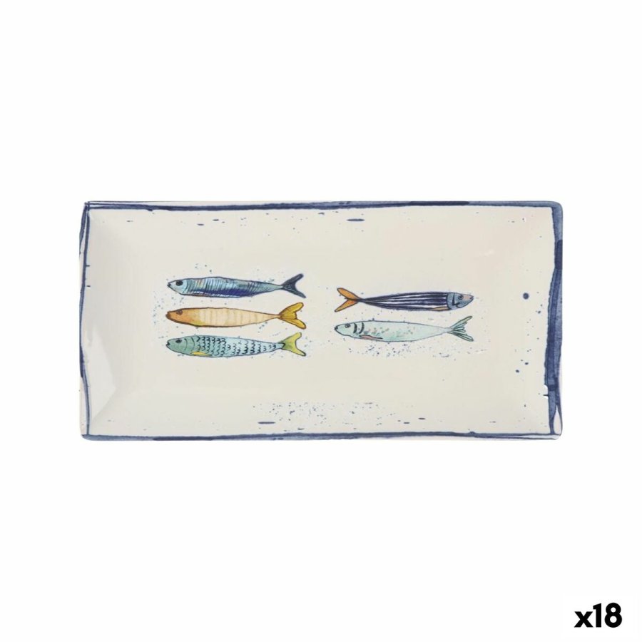 Kkkenspringvand La Mediterrnea Peixe Rektangulr Fisk 30 x 15 x 2 cm (18 enheder) #1
