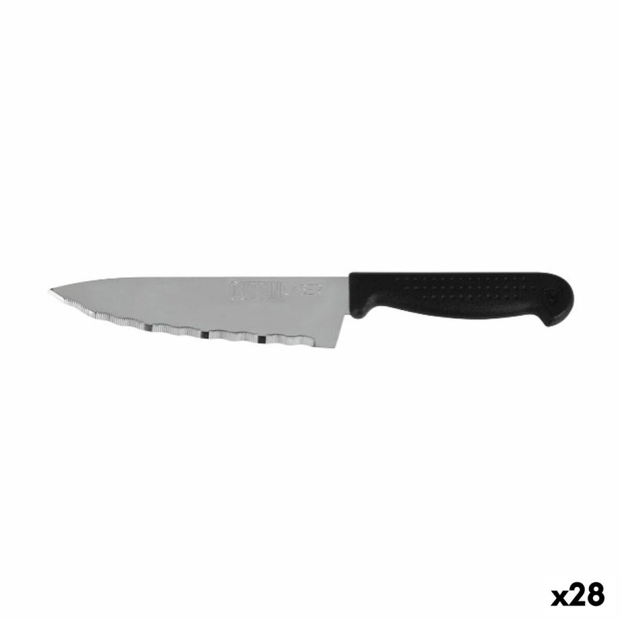 Kkkenkniv Quttin Laser Sort Slvfarvet 28 x 6 x 1,3 cm (28 enheder) #1