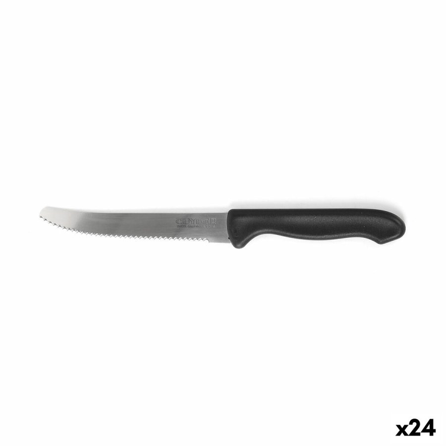 Kdkniv St Cuyfor Sort Slvfarvet 12 cm 6 Dele (24 enheder) #1