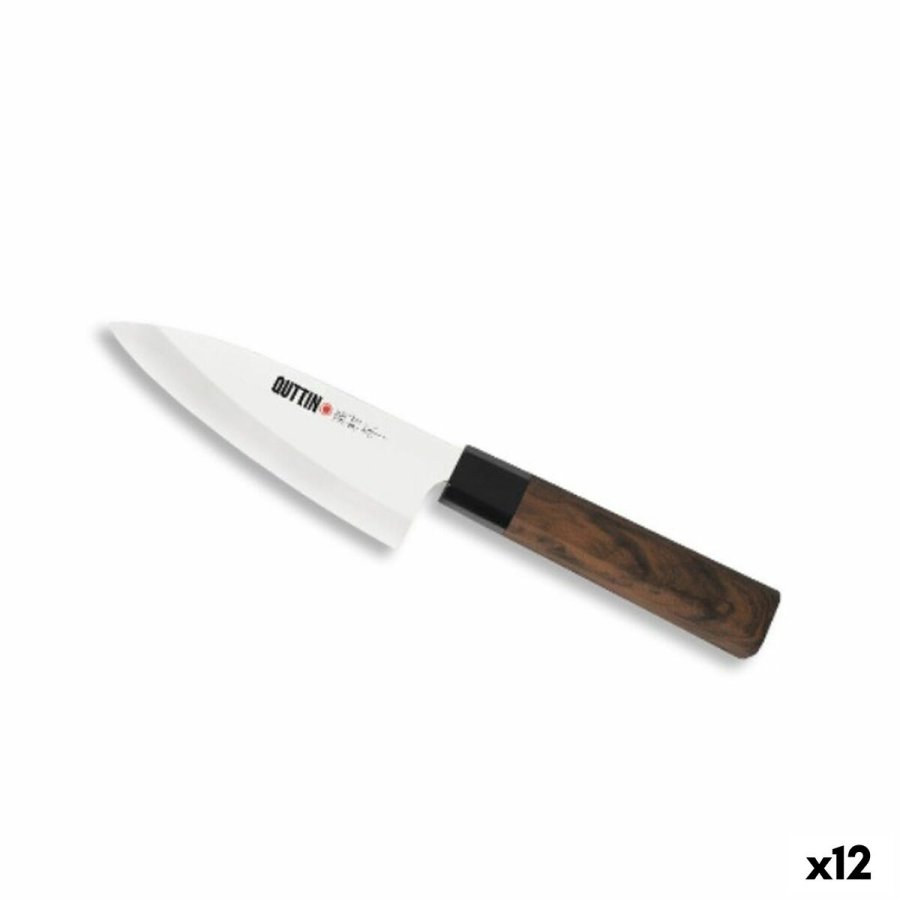 Kkkenkniv Quttin DEBA Takamura Brun Slvfarvet 11 cm (12 enheder) #1