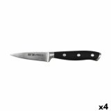 Skrllekniv Quttin Bull Sort Slvfarvet Rustfrit stl 9 cm (4 enheder) #1