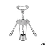Oplukker med proptrkker Quttin 18 x 7 x 4 cm Slvfarvet (18 enheder) #1