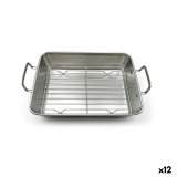 Bageplade Quttin S�lvfarvet St�l 25,5 x 20 x 5,5 cm (12 enheder) #1