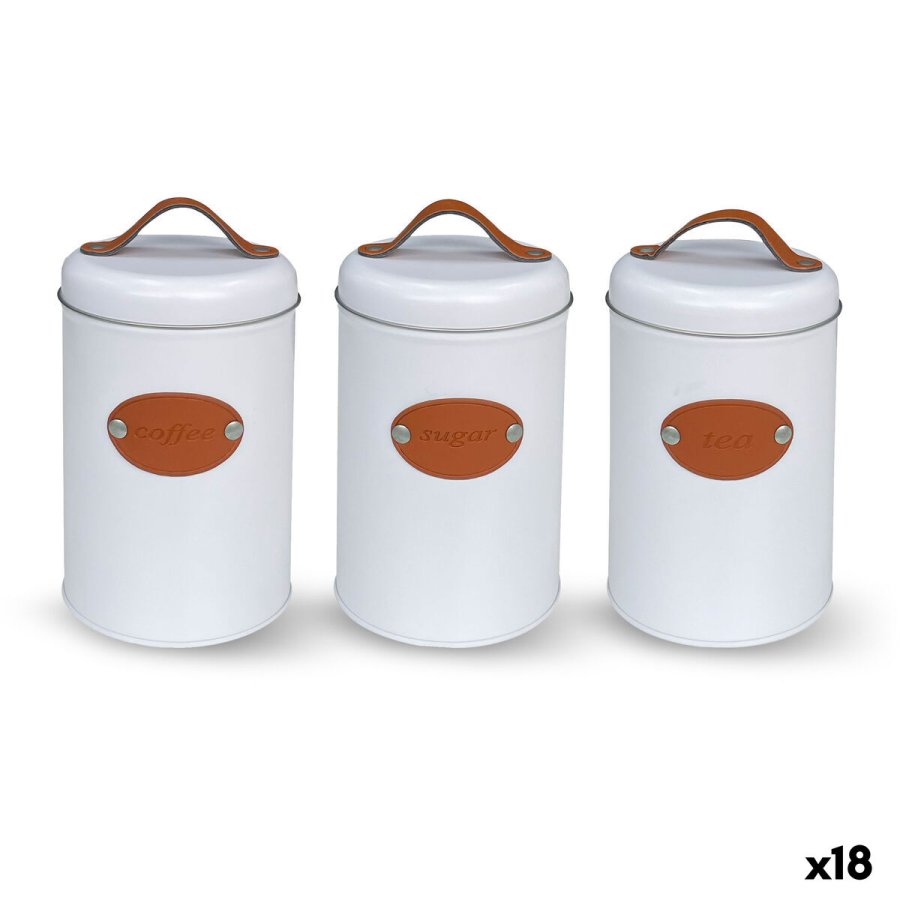 Blik Quttin Hvid Brun Metal (18 enheder) #1