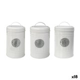 Blik Quttin Hvid Slvfarvet Metal (18 enheder) #1