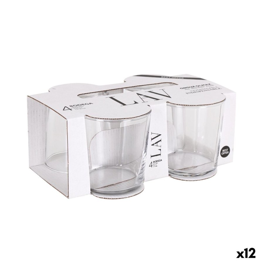 Glass�t LAV BEST Gennemsigtig Glas 340 ml 4 Dele (12 enheder) #1