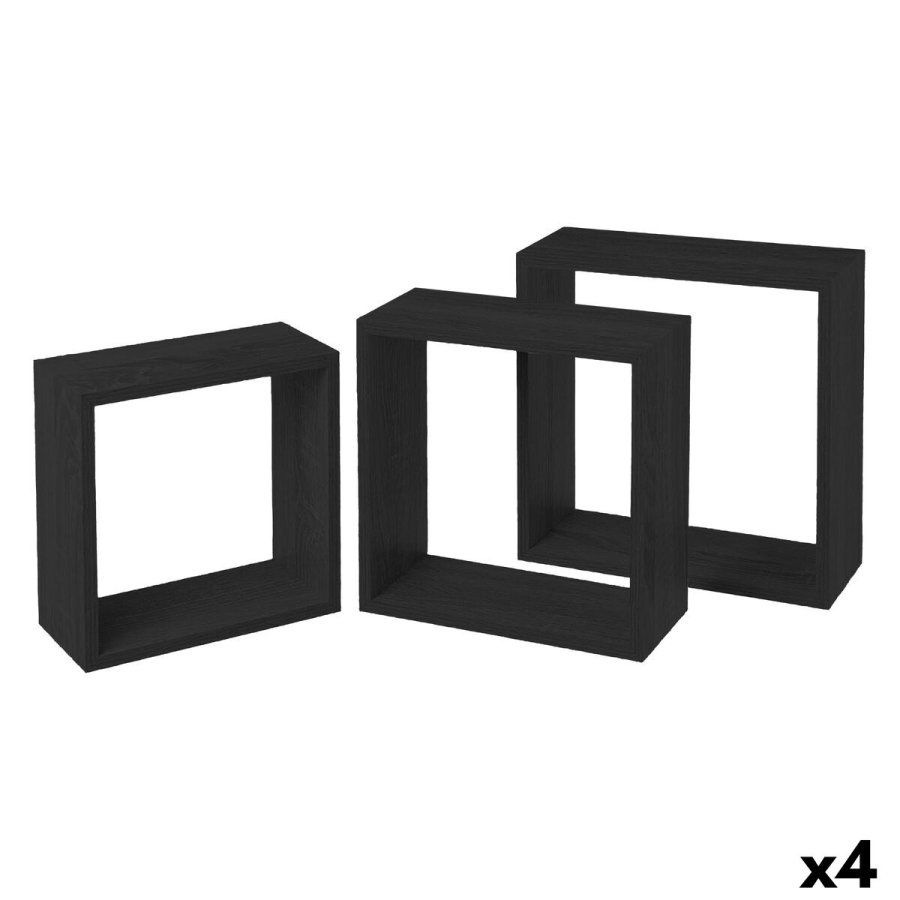 Hylder MobleKit Sort 3 Dele (4 enheder) #1