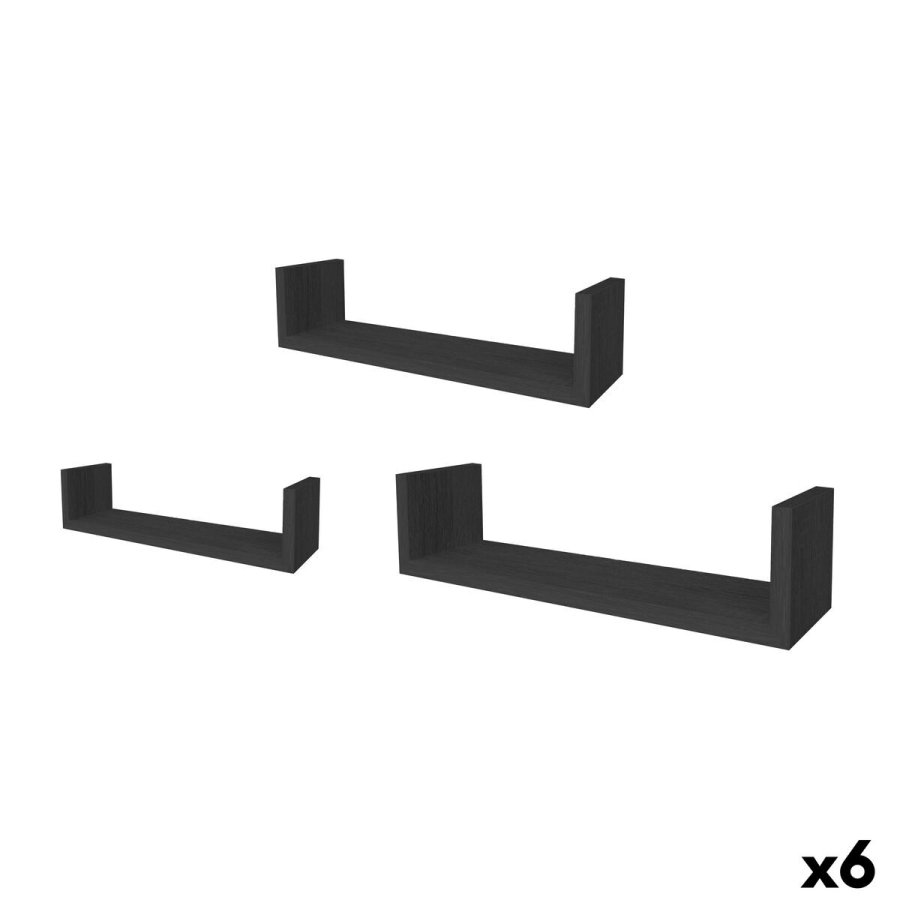 Hylder MobleKit Sort 3 Dele (6 enheder) #1