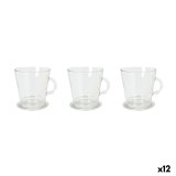 Dele kaffekops�t La Mediterr�nea Arlet Gennemsigtig Glas 3 Dele (12 enheder) #1