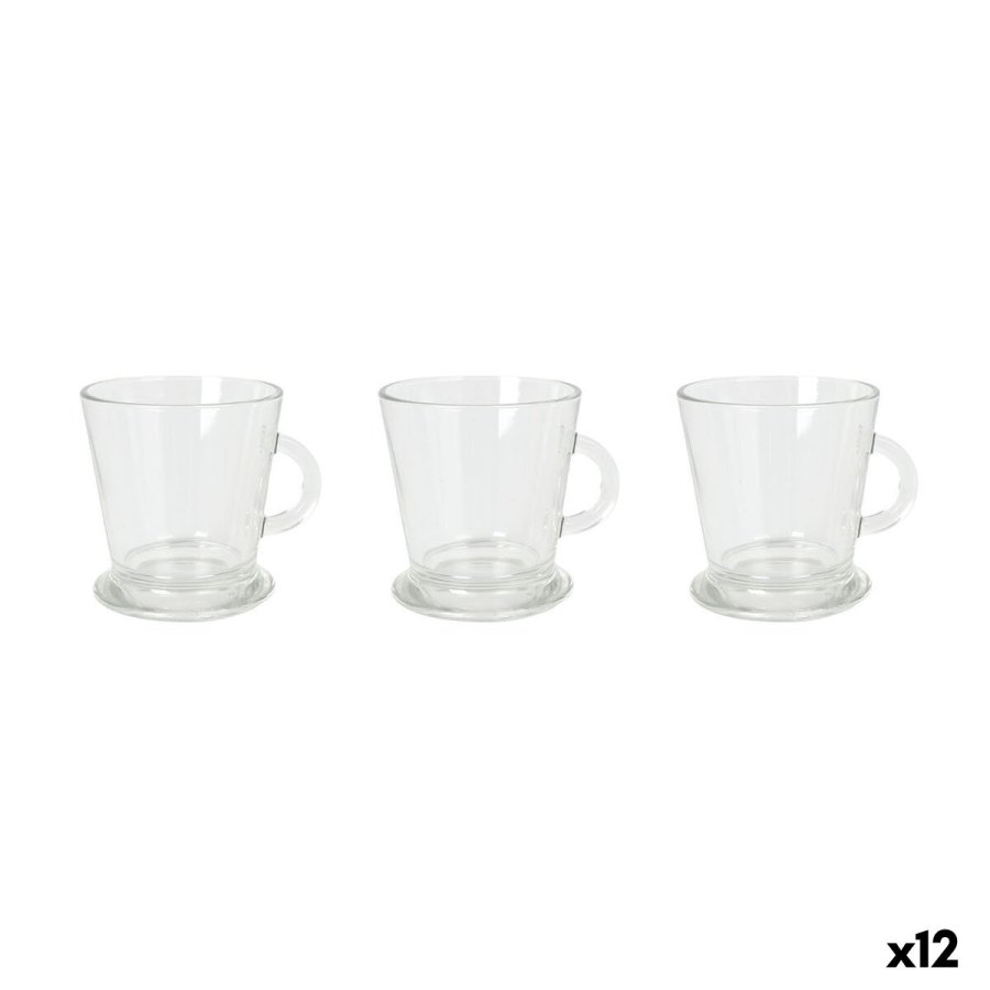 Dele kaffekops�t La Mediterr�nea Arlet Gennemsigtig Glas 3 Dele (12 enheder) #1