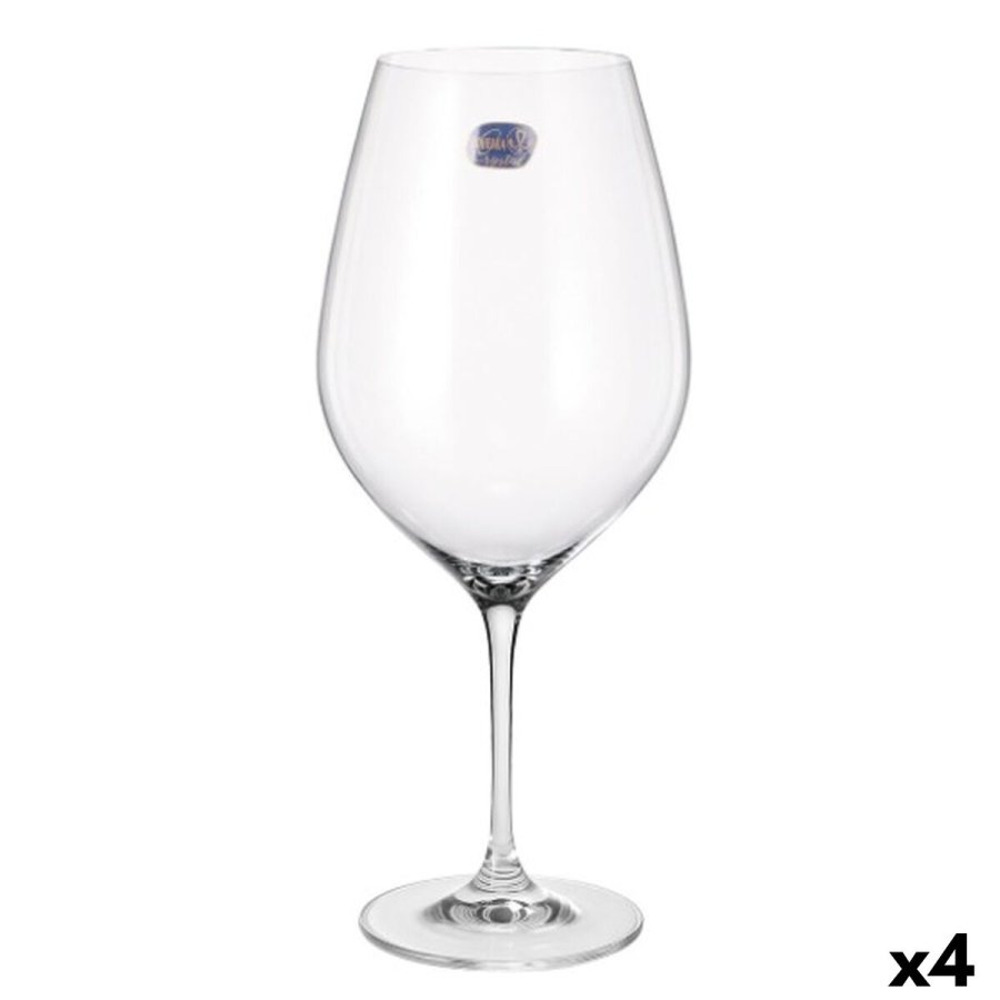 S�t med glas Bohemia Crystal Magna xxl Gennemsigtig Glas 1 L 6 Dele (4 enheder) #2