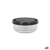 Madkasse Borgonovo Igloo lines Sort Gennemsigtig Glas 320 ml (12 enheder) #1