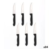 Knivs�t Cuyfor Sort S�lvfarvet Rustfrit st�l polypropylen 6 Dele (24 enheder) #1