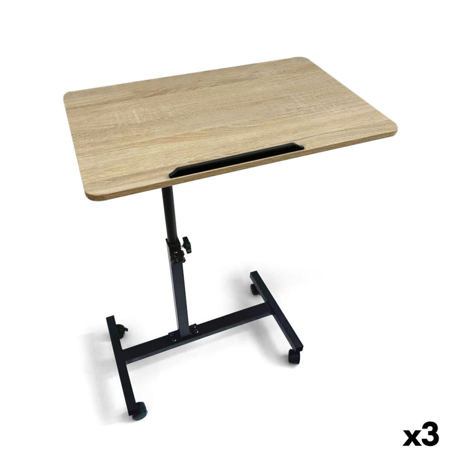 Sofabord MobleKit Brun Sort 60 x 40 x 59 cm Tr� Metal (3 enheder) #1