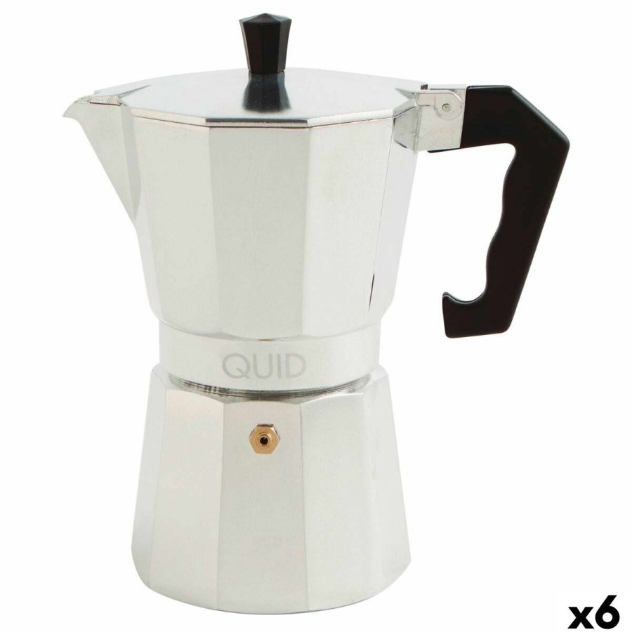 Italiensk Kaffekande Quid Cesena Stl Aluminium Bakelit 6 Kopper (6 enheder) #1